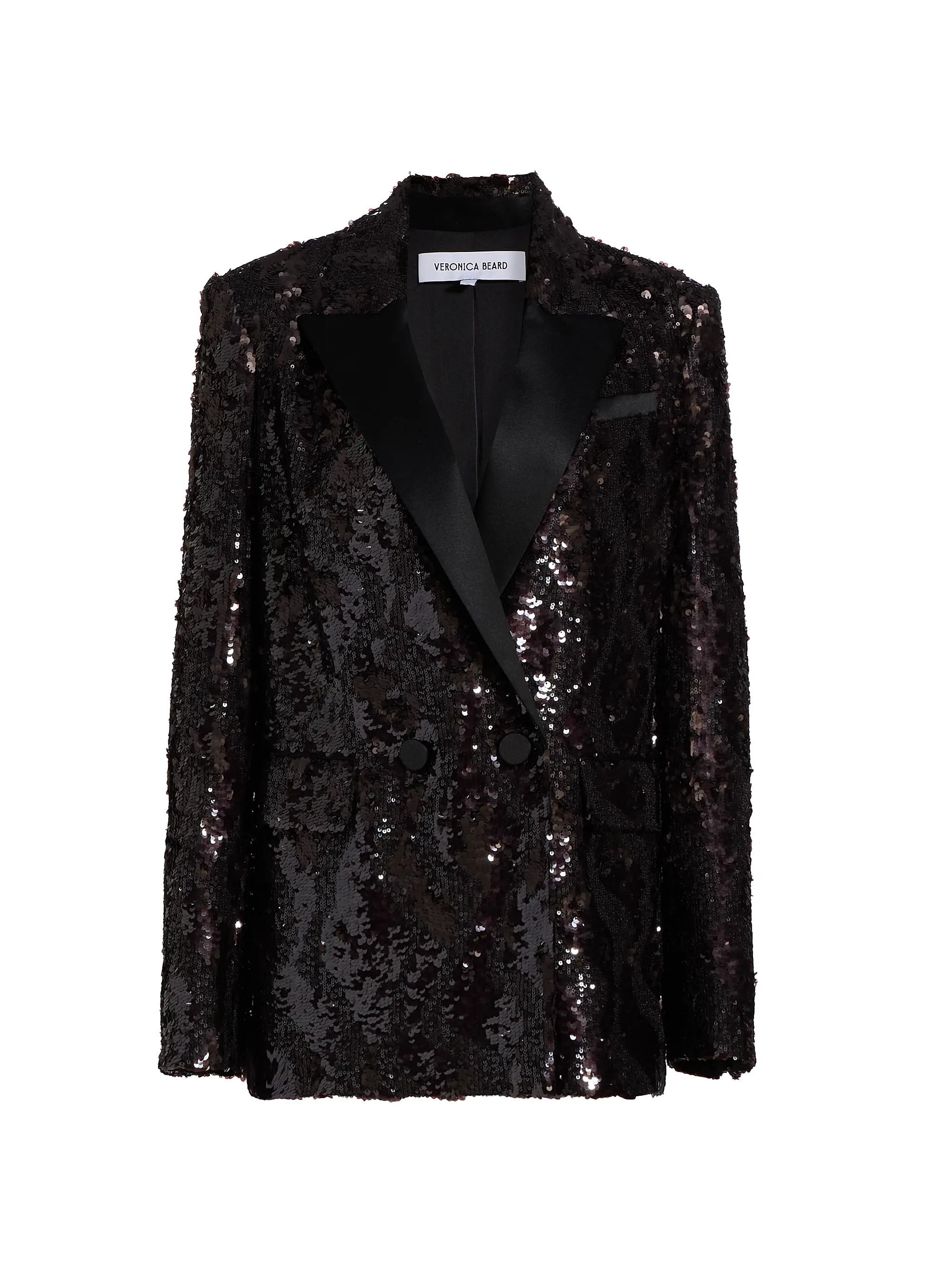 Veronica Beard Sevyn Sequined Double-Breasted Jacket | Saks Fifth Avenue | Saks Fifth Avenue