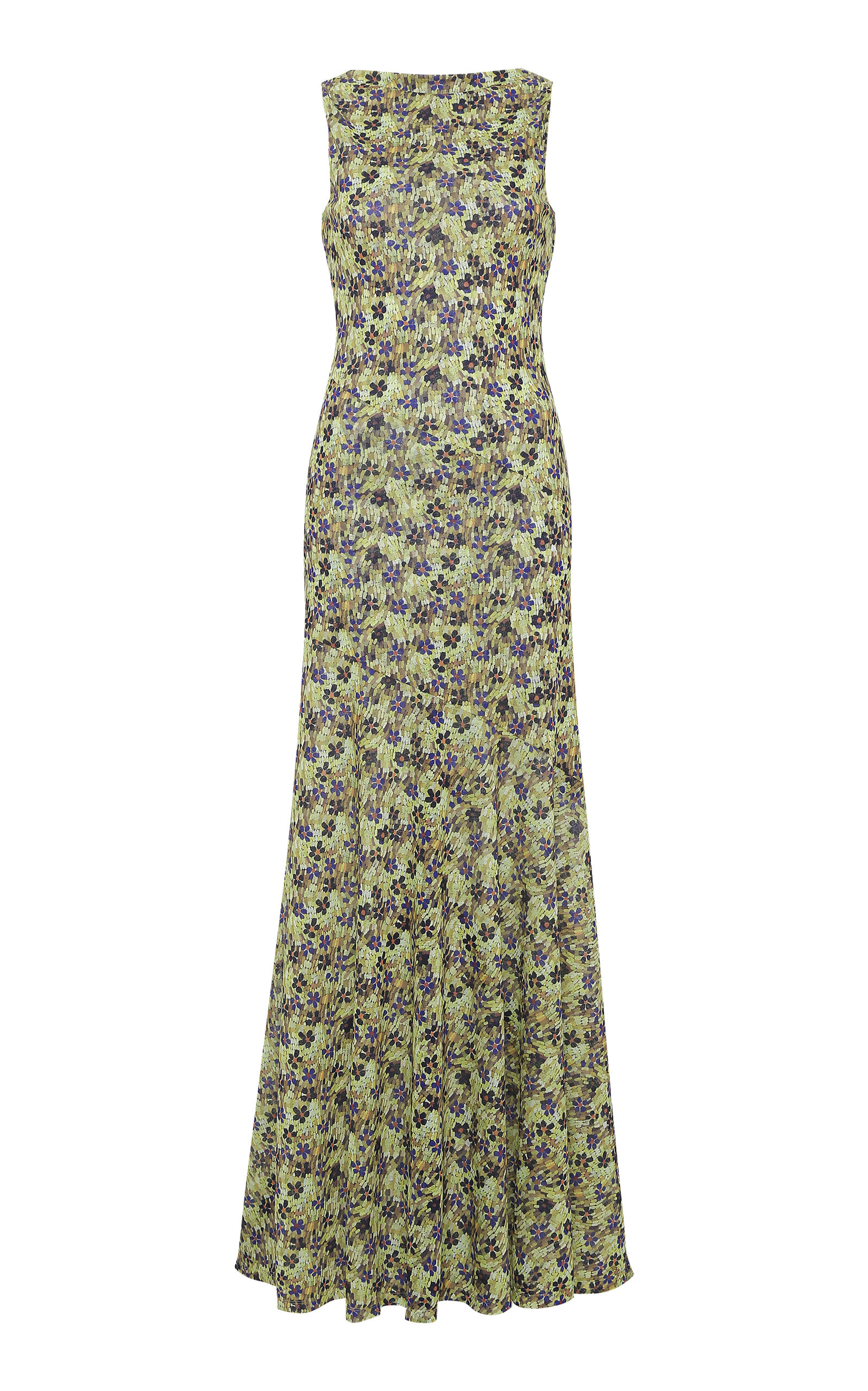 SIEDRÉS Fens Floral Mesh Maxi Dress - Moda Operandi | Moda Operandi (Global)