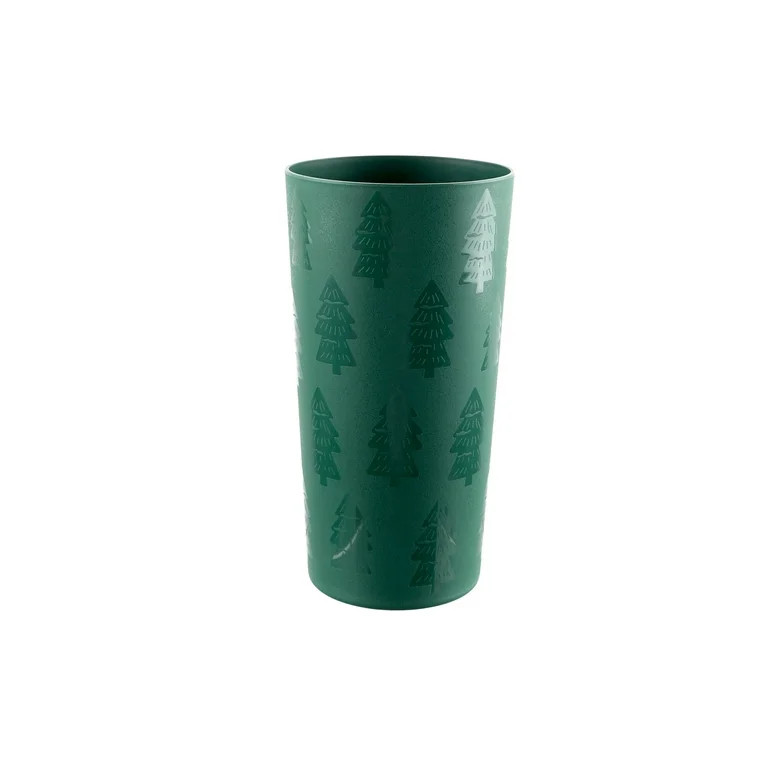 Mainstays 26 Ounce Round Plastic Etched Tree Tumbler, Green - Walmart.com | Walmart (US)