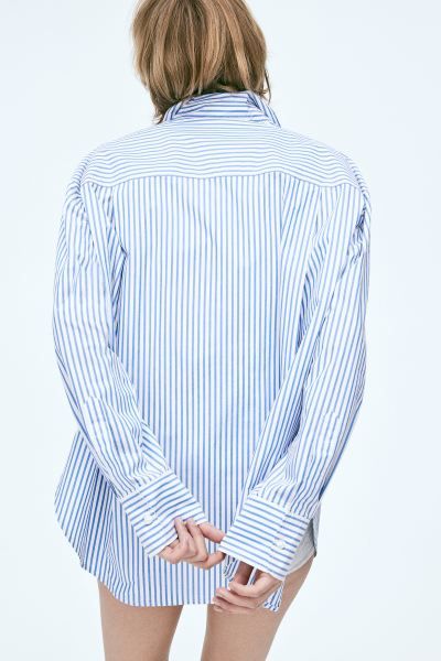 Oversized poplin shirt | H&M (UK, MY, IN, SG, PH, TW, HK)