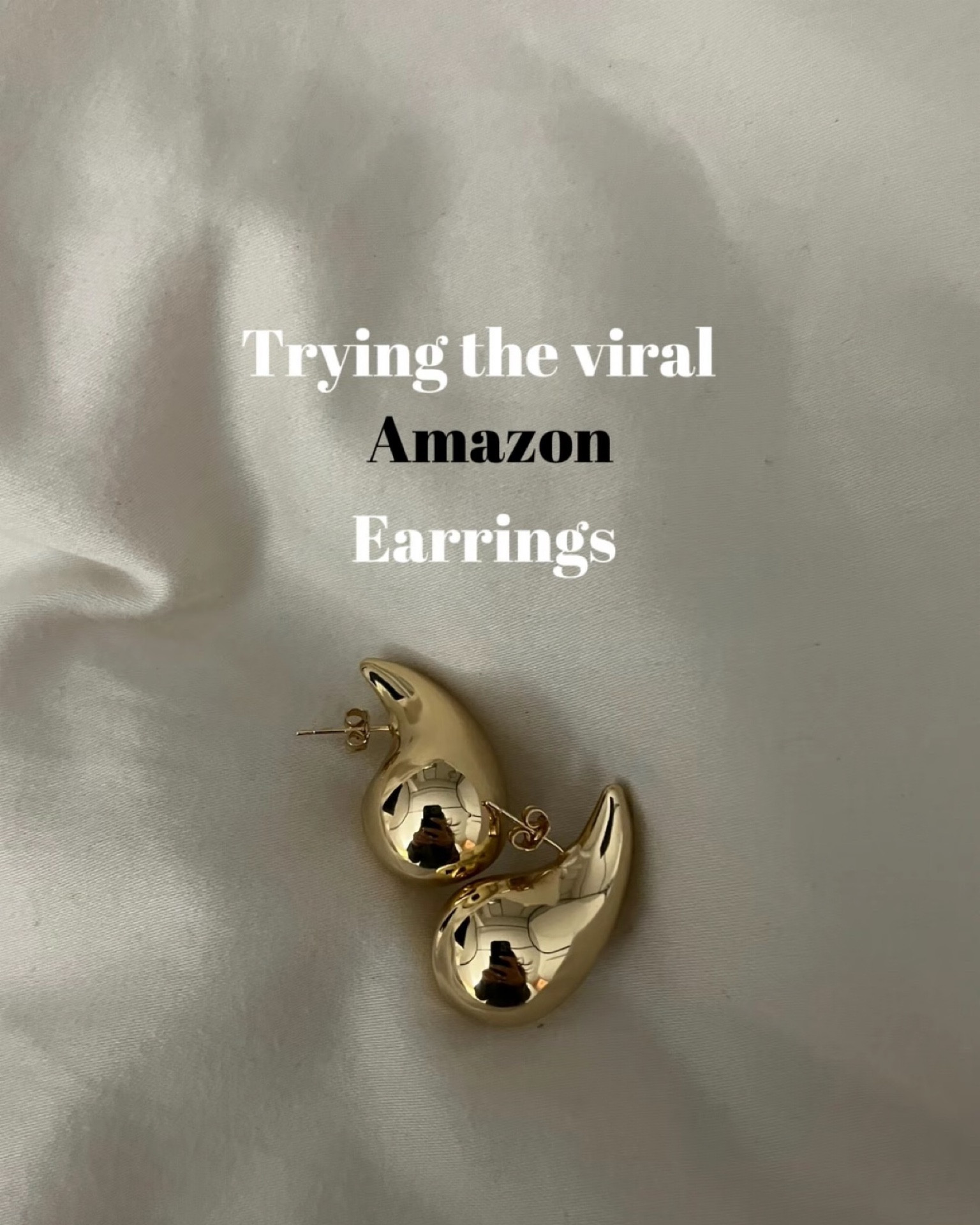 I have recently bought these earrings on Amazon for $16.99 (now only $12!) and I am absolutely in love with them! They look almost identical to the $800 Bottega Veneta earrings. The quality of these earrings is amazing for the price point. The earrings are lightweight, comfortable to wear, and they don't irritate my ears which is the most important thing. The gold color looks rich and expensive, and the design is very unique. I love how they add a touch of elegance to my outfits. I have worn these earrings to run errands, out to lunch, and on a night out with friends and I have received so many compliments. I am so happy that I found these earrings on Amazon for a fraction of the price of the Bottega Veneta ones. They are definitely worth the purchase and I highly recommend them to anyone looking for a stylish and affordable pair of earrings.