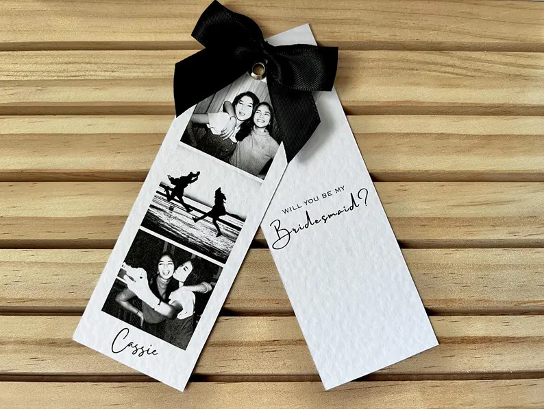 Luxury Bridesmaid Proposal Photo Card, Photo Strip, Personalised Card, Will You Be My, Bridesmaid... | Etsy (US)