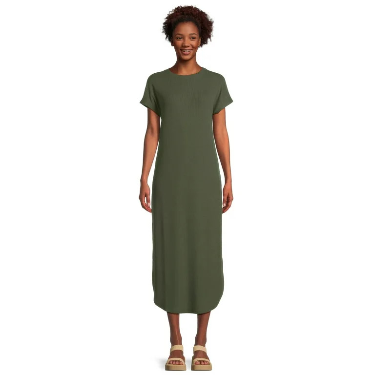 Time and Tru Women's Ribbed Maxi Dress, Sizes XS-3XL | Walmart (US)