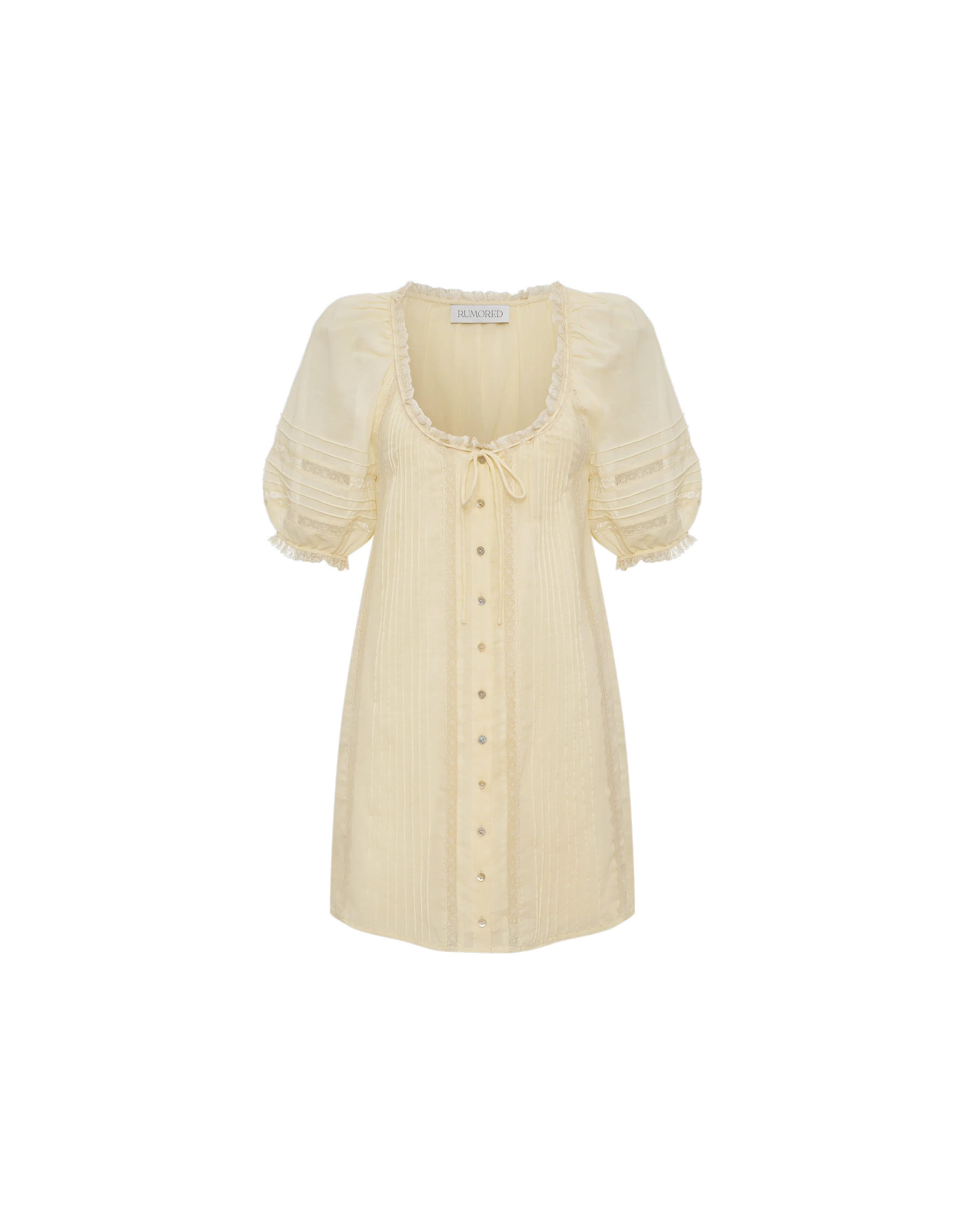 Prairie Mini Dress | Custard | Rumored