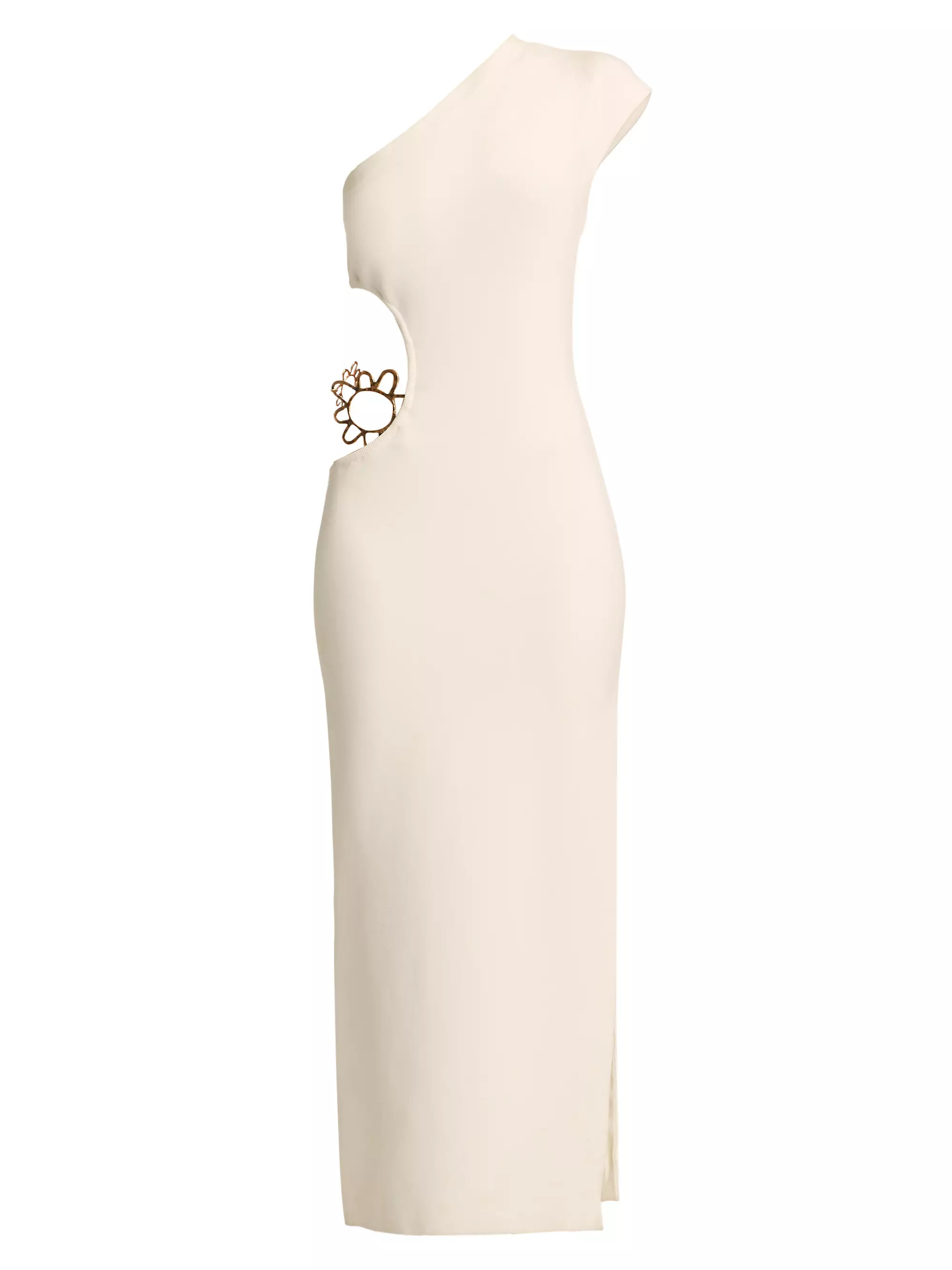 Adrian Asymmetric Knit Cut-Out Maxi Dress | Saks Fifth Avenue