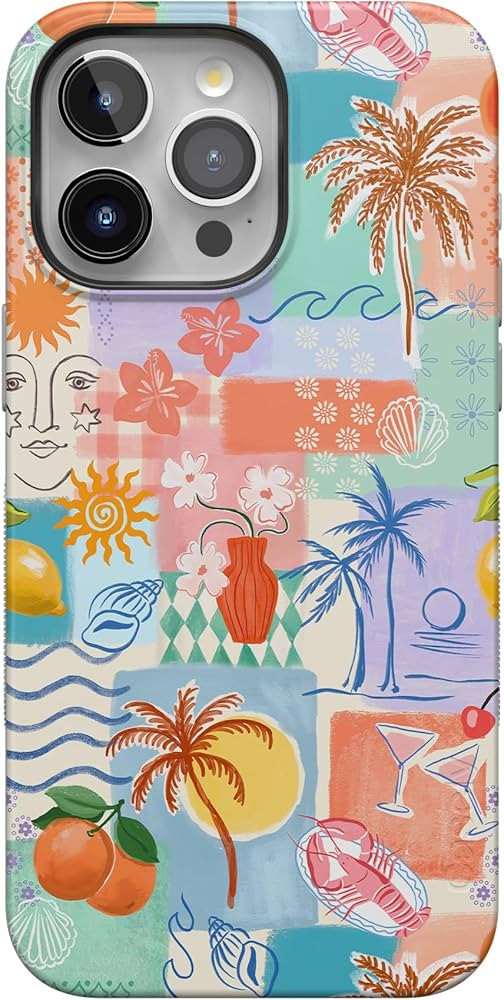 Casely iPhone 15 Pro Max Case | Tropical Heat | Beachy Collage | Compatible with MagSafe | Bold P... | Amazon (US)