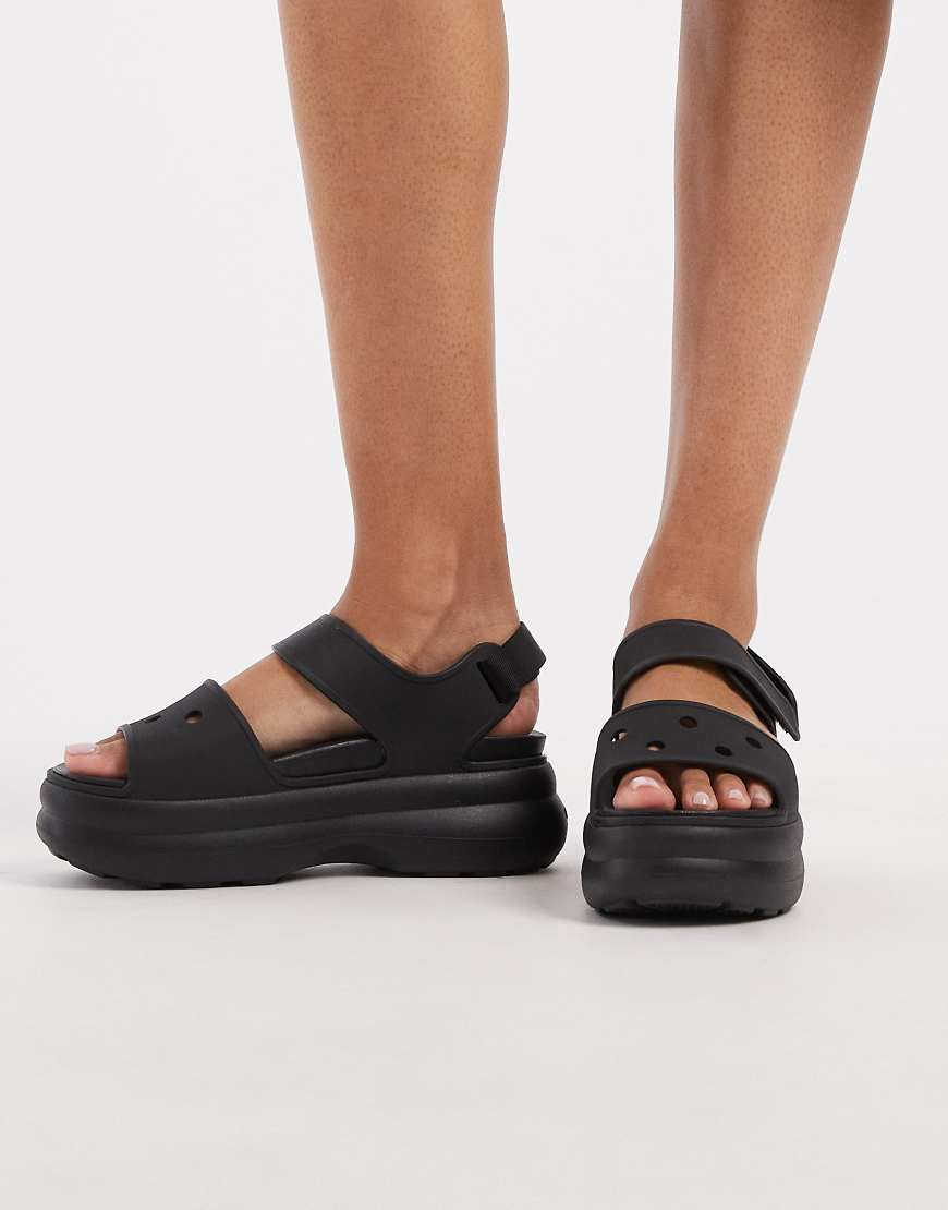 Crocs Soho platform Sandal in black | ASOS (Global)