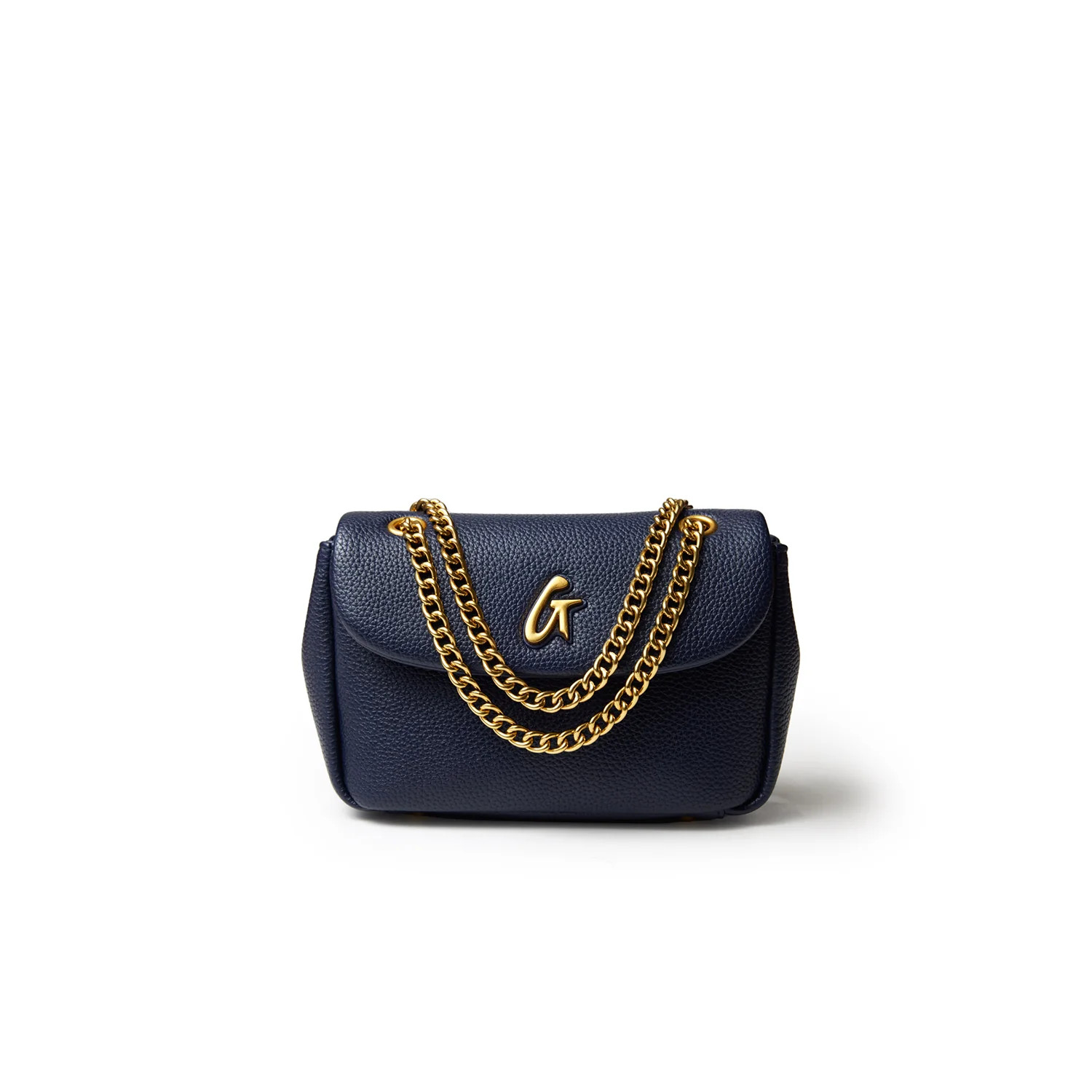 MINI PEBBLE FLAP BAG - NAVY | Glam-Aholic Lifestyle