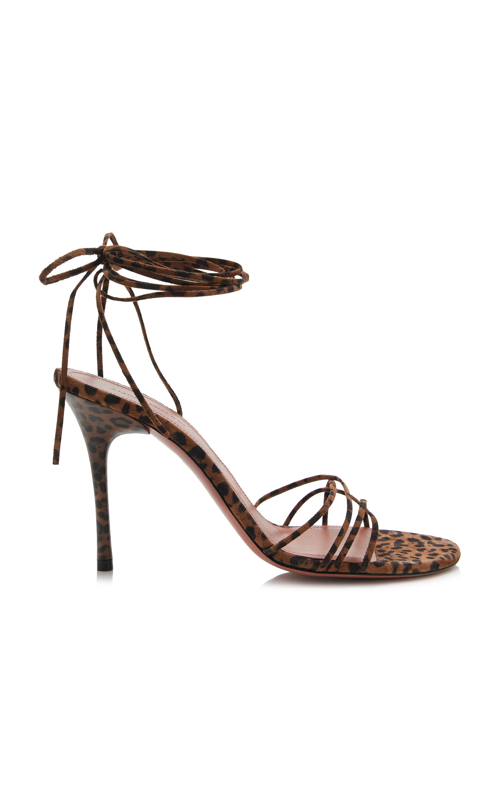 Lori Lace-Up Leopard Suede Sandals | Moda Operandi (Global)