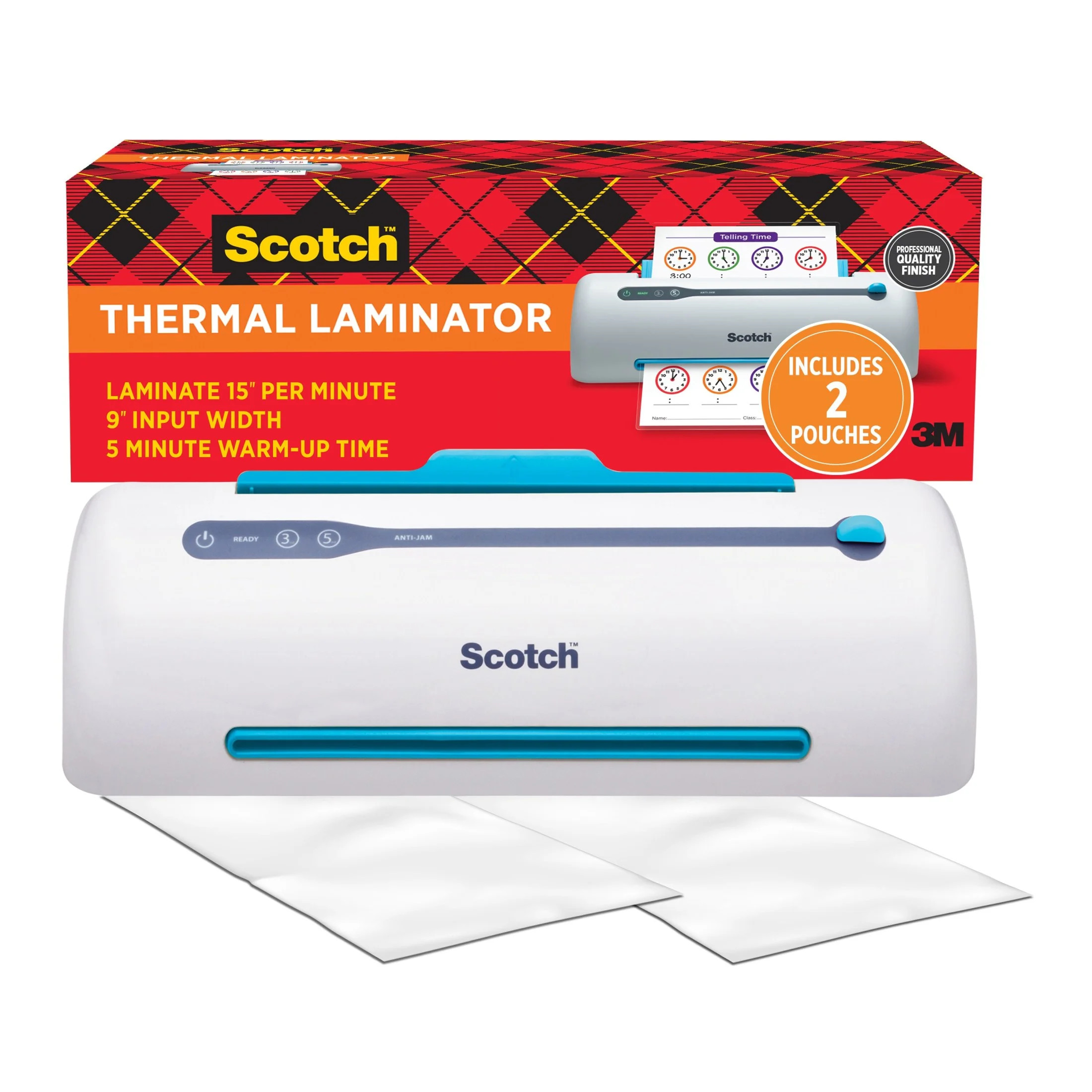 Scotch Thermal Laminator TL906, White/Blue, 9 in., 1 Machine - Walmart.com | Walmart (US)