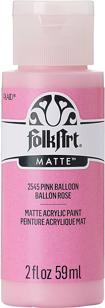 FolkArt Acrylic Paint in Assorted Colors (2 oz), 2545, Pink Balloon | Amazon (US)
