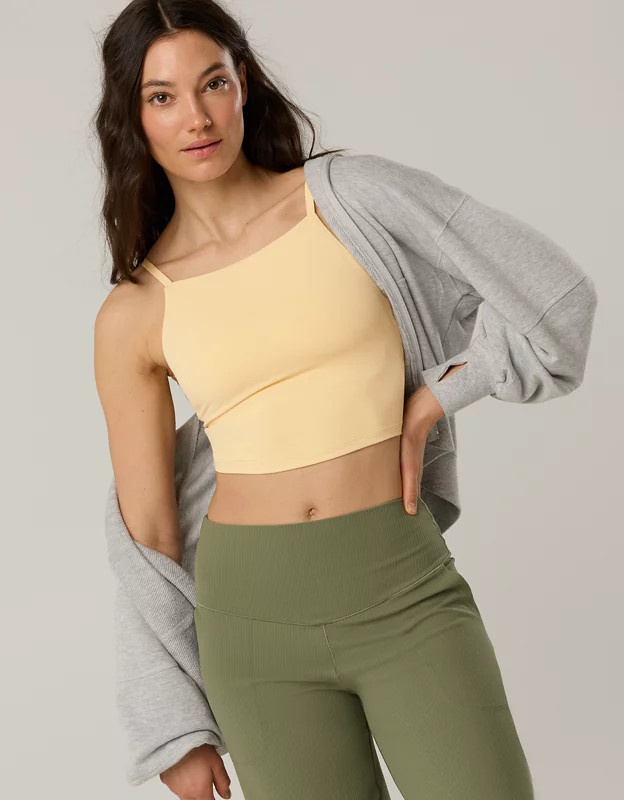 OFFLINE By Aerie Real Me Apron Longline Sports Bra | American Eagle Outfitters (US & CA)