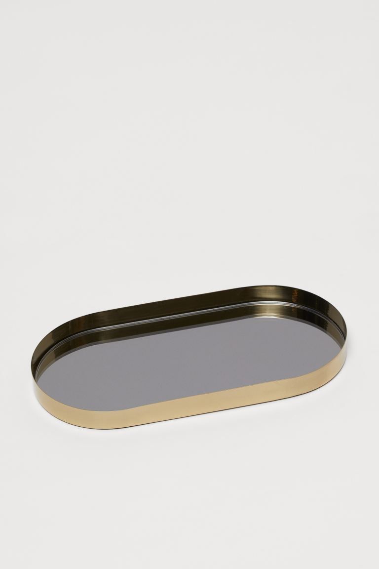Ovales Tablett mit Spiegelglas | H&M (DE, AT, CH, NL, FI)