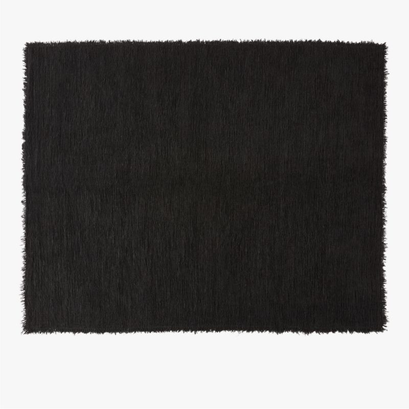 Eyelash Black Area Rug 9'x12' + Reviews | CB2 | CB2
