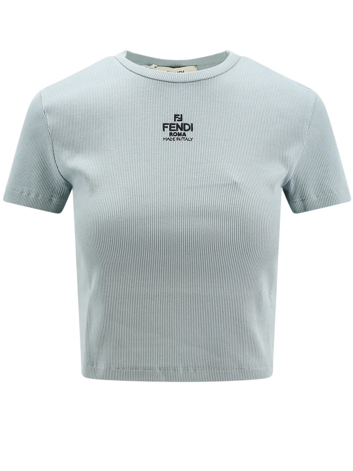 Fendi Logo Detailed Cropped T-Shirt | Cettire Global