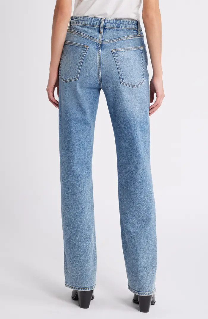 The Ruler High Waist Straight Leg Jeans | Nordstrom