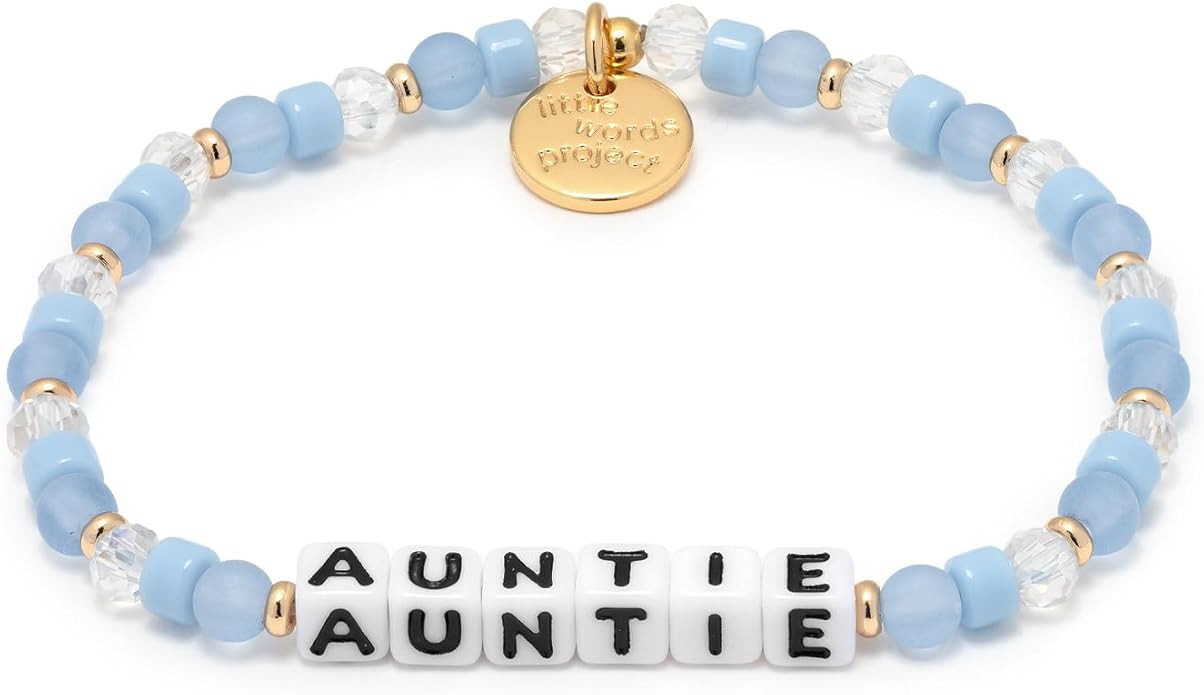Little Words Project Auntie Bracelet, The Original Word Bracelet, Made with Colorful Beads and Pl... | Amazon (US)