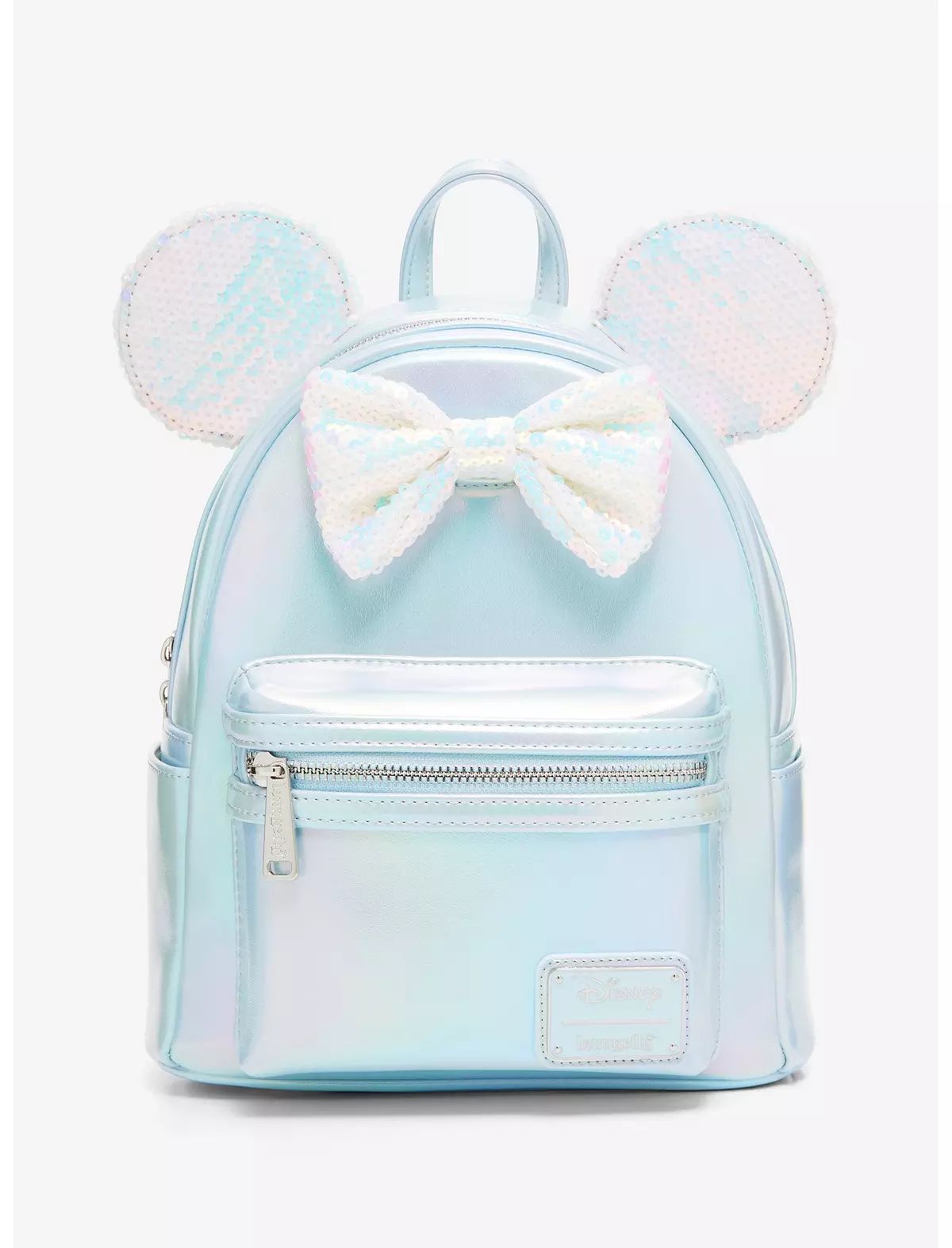 Loungefly Disney Minnie Mouse Iridescent Sequin Ears Mini Backpack - BoxLunch Exclusive | BoxLunch