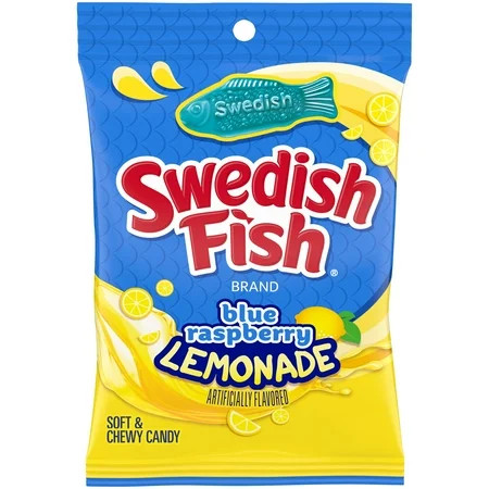 SWEDISH FISH BLUE RASPBERRY LEMONADE SOFT CANDY 8.04 OZ | Walmart (US)