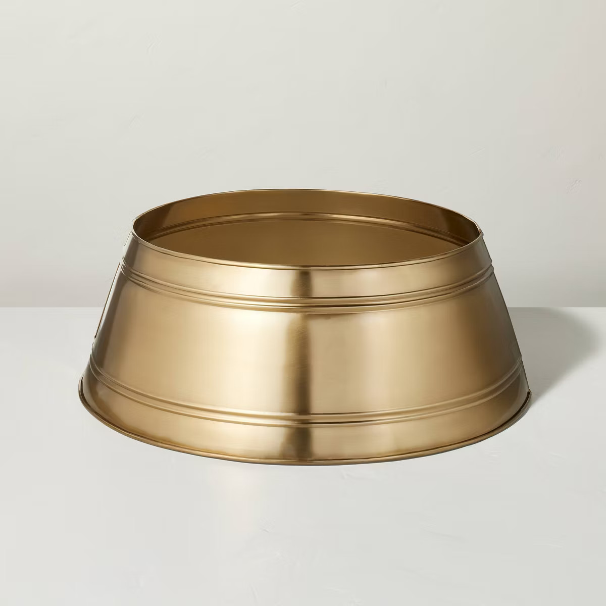 26" Banded Metal Christmas Tree Collar Antique Brass - Hearth & Hand™ with Magnolia | Target