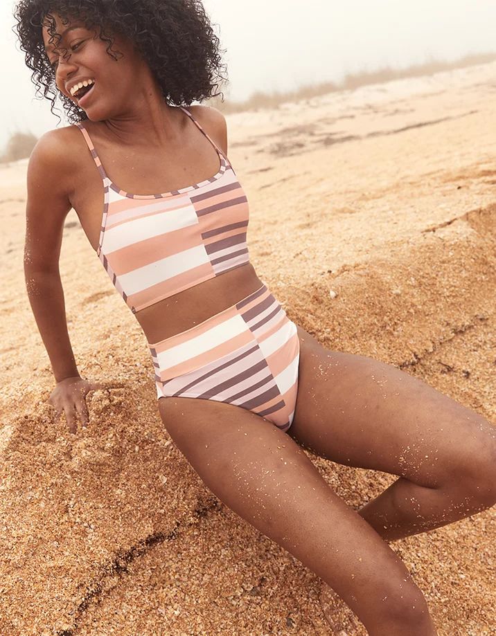 Aerie Printed High Cut Cheeky Bikini Bottom | American Eagle Outfitters (US & CA)