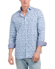 Stretch Long Sleeve Mini Floral Button Down Shirt | Long Sleeve Shirts | Marshalls | Marshalls