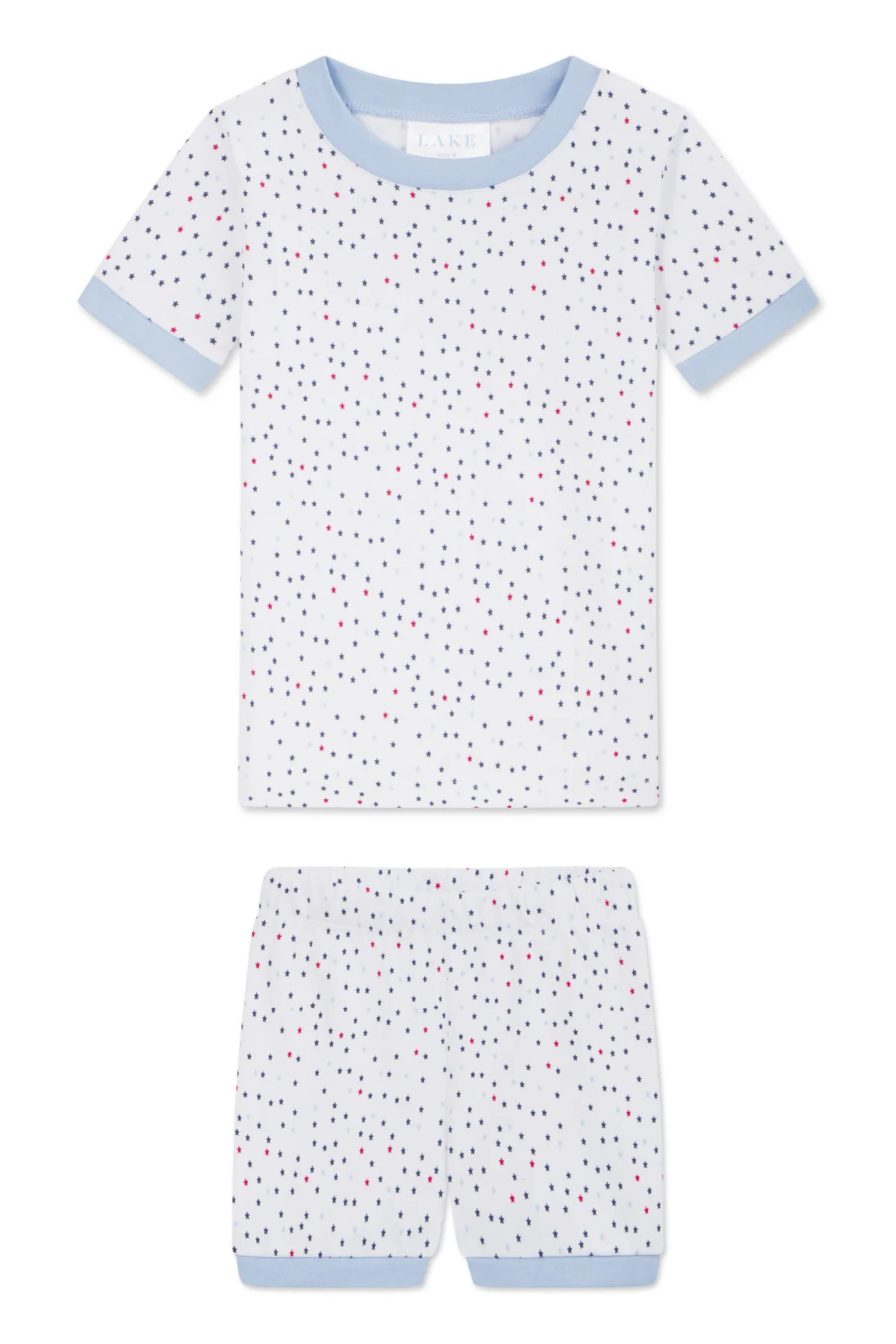Kids Shorts Set in Blue Multi Star Gazer | Lake Pajamas