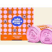 100% Recycled Pet Poo Bags | 200 Bags | 3 Quart Capacity | Who Gives A Crap | Who Gives A Crap (US)