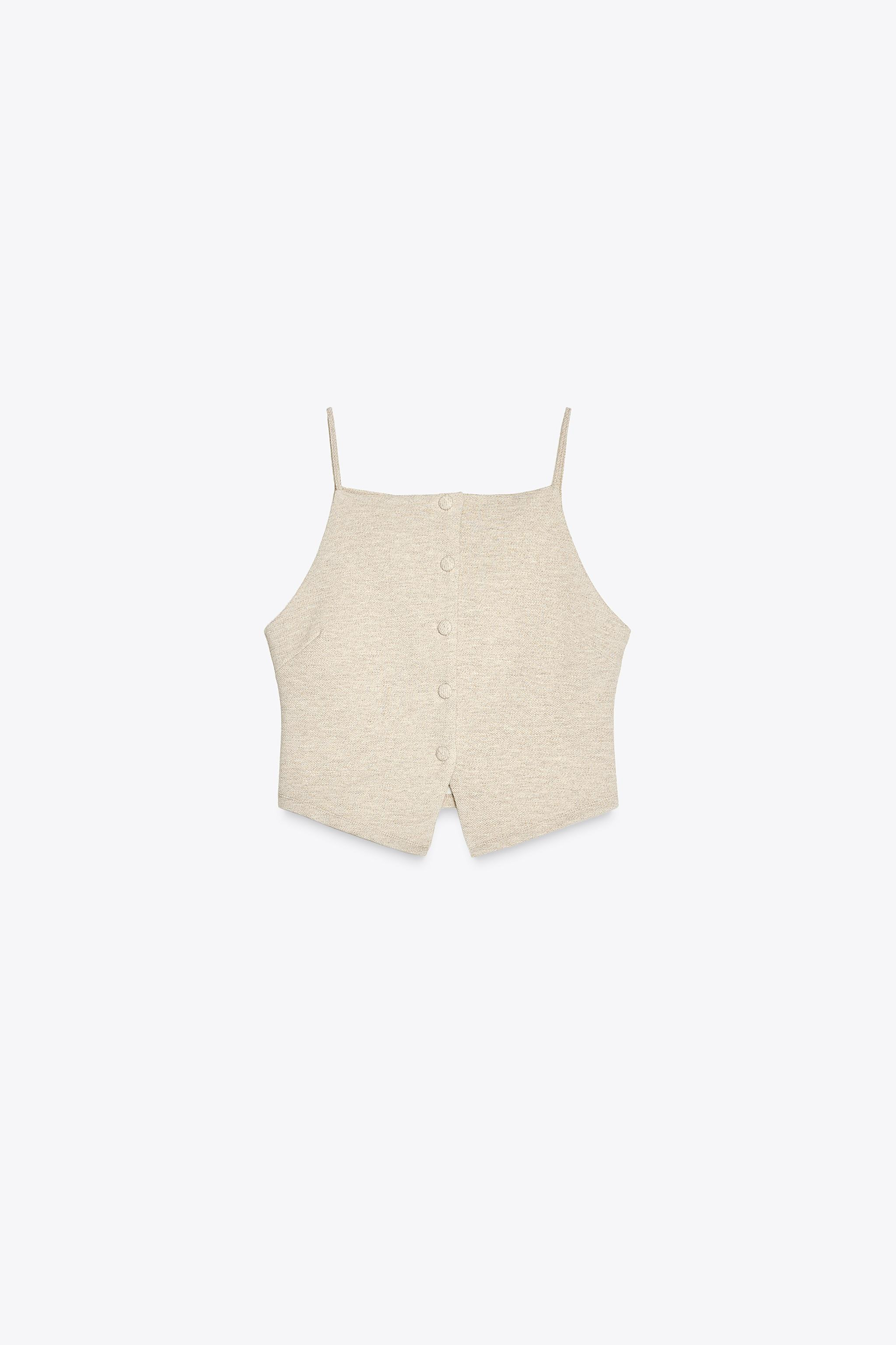 BUTTONED WAISTCOAT TOP | Zara UK