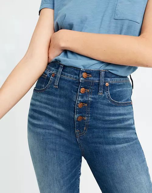 11" High-Rise Skinny Jeans in Ames Wash: Button-Front Edition | Madewell