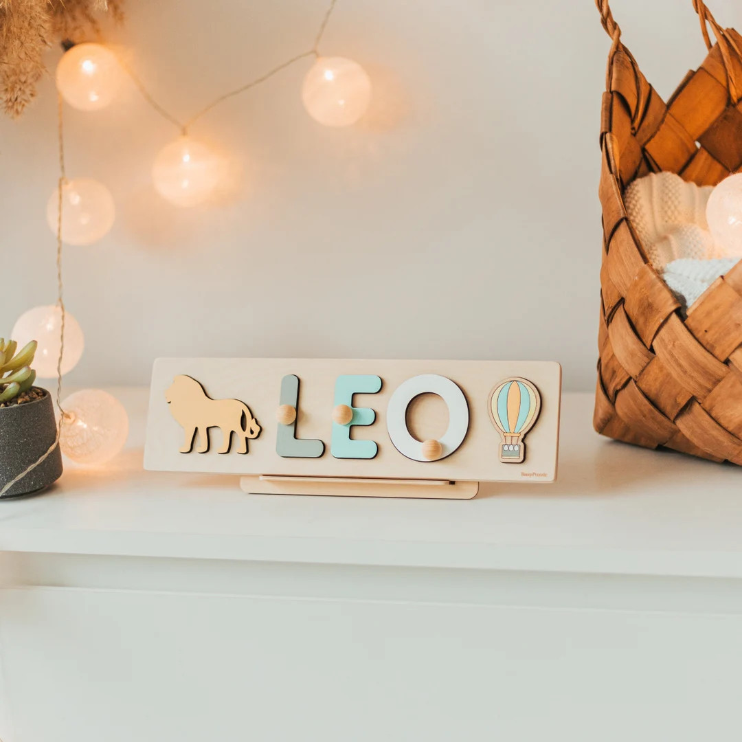 Name Puzzle for the Newborn  Baby Shower Gift  First - Etsy | Etsy (US)