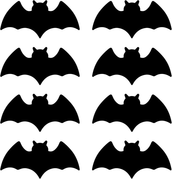 Geyee 100 Pcs Bat Cutouts Halloween Bat Single Color Cutouts Realistic Black Bat Paper Cutout for... | Amazon (US)