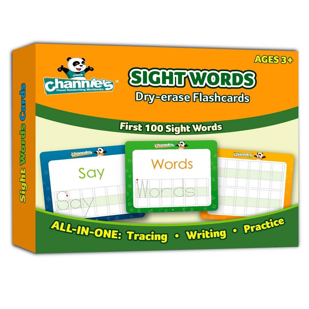 Channie's Dry Erase Sight Words Flash Card | Target