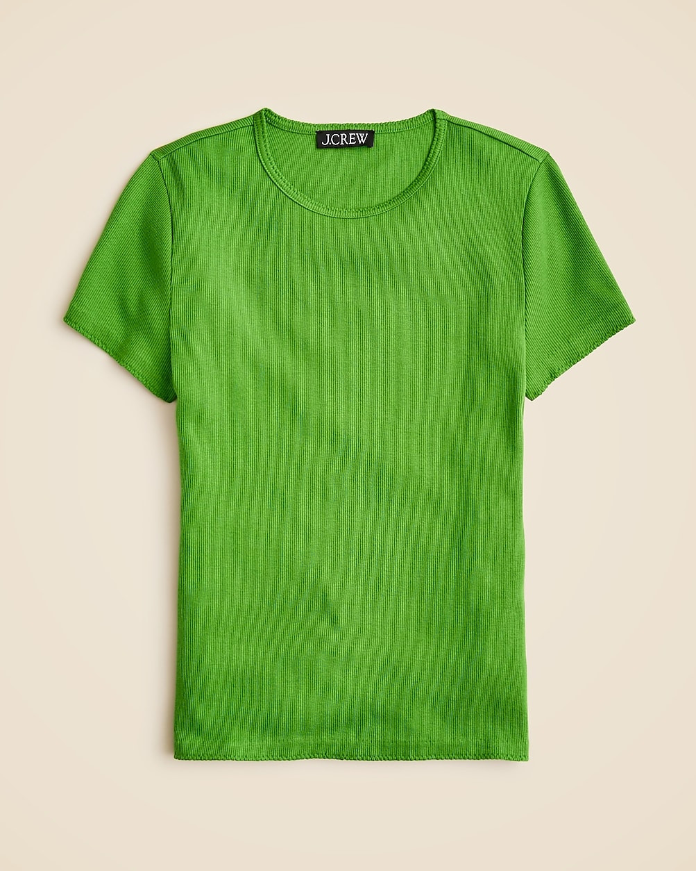 Fine rib short-sleeve T-shirt | J. Crew US