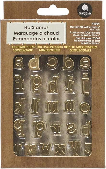 Walnut Hollow HotStamps Lowercase Alphabet Set for Branding and Personalization of Wood, Leather,... | Amazon (US)