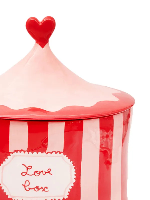 LAETITIA ROUGET Love Box hand-painted Ceramic Storage Jar | Red | FARFETCH | Farfetch Global