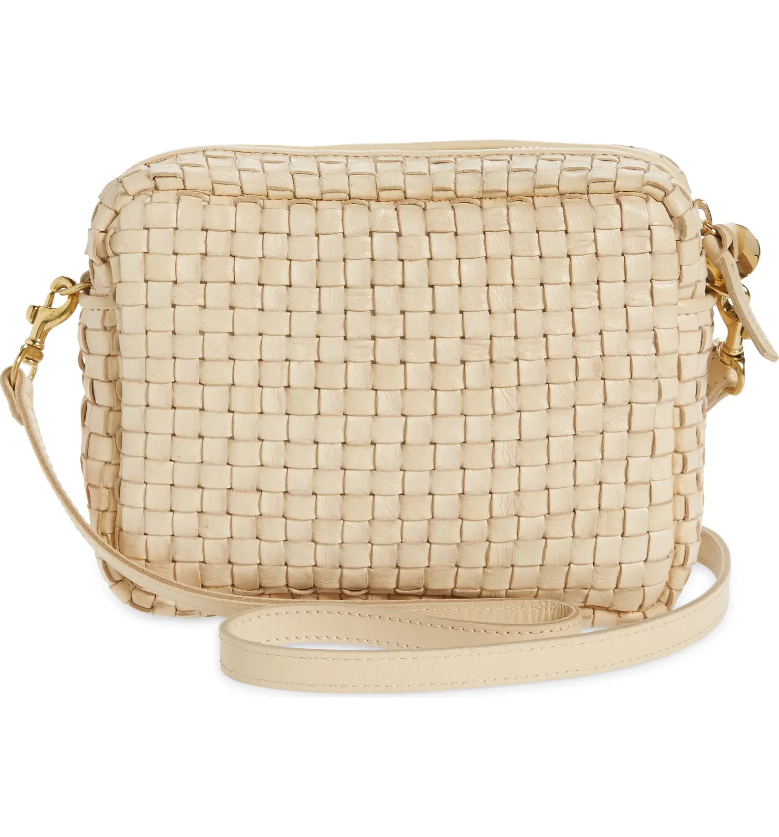 Midi Sac Woven Leather Crossbody Bag | Nordstrom