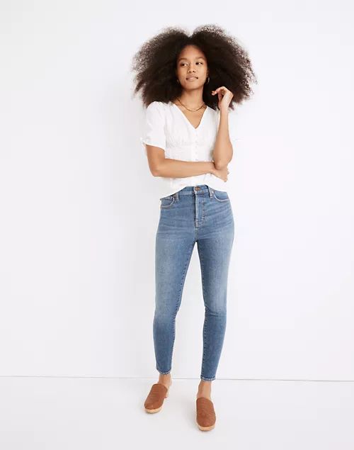 Petite 10" High-Rise Skinny Crop Jeans in Bradfield Wash | Madewell