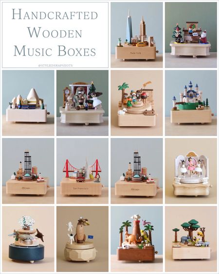 Handcrafted wooden music boxes 

#LTKfamily #LTKfindsunder100 #LTKGiftGuide