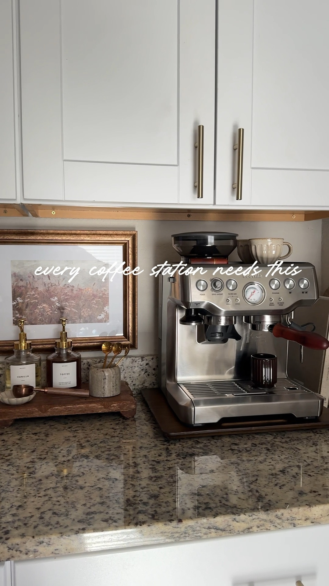 if you keep your espresso machine on your kitchen counter you need this! it makes refilling your bean hopper and water tank so much easier ✨ 

#LTKHome #LTKmorningroutine #LTKSaleAlert