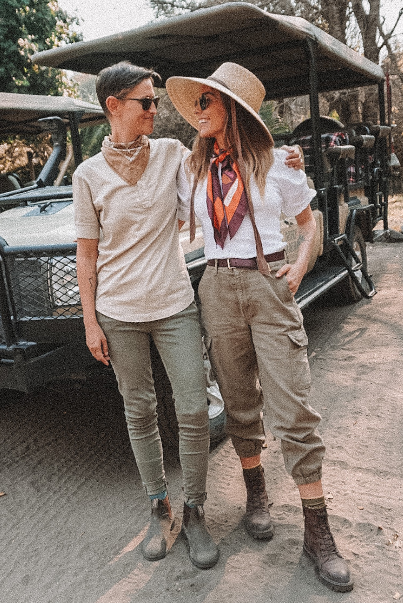 Safari vibes on point 💥
Utility pants are Madewell, but original style is no longer available (linked good replacements). 
Top is j.Crew puff sleeve vintage style
Tshirt that I get SO many compliments on every time I wear.
Scarf is vintage Christian Dior & belt is vintage Gucci, so I tagged great affordable options 🫶

#LTKtravel #LTKstyletip #LTKHoliday