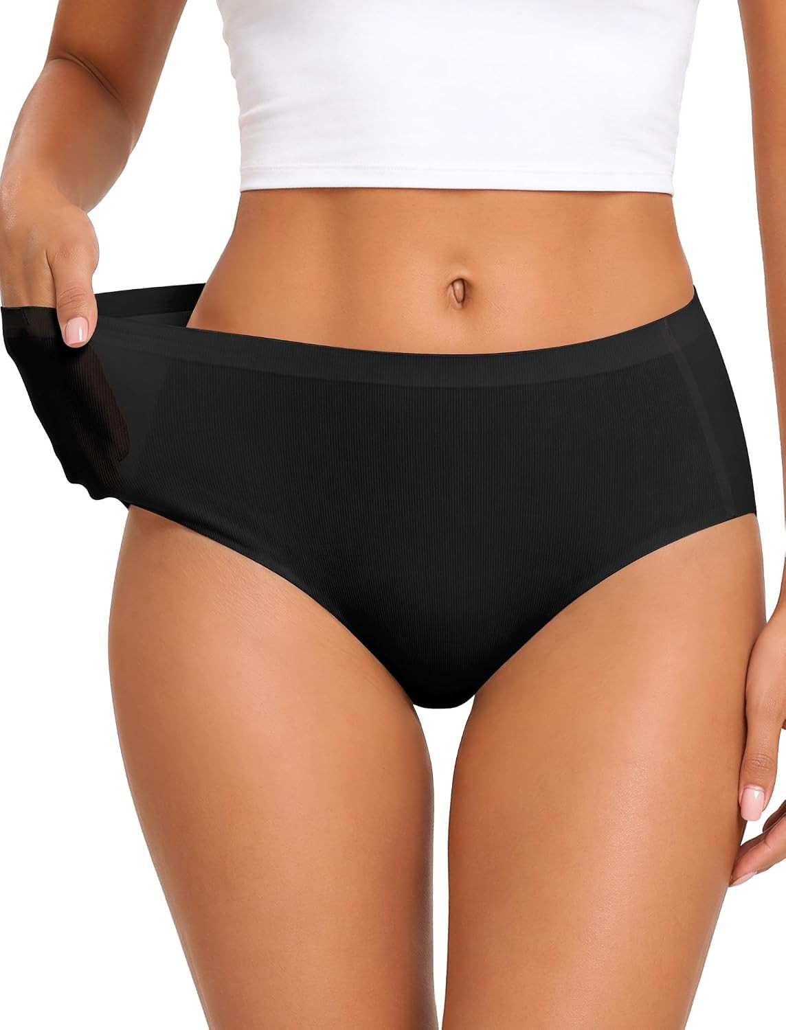 OEAK Womens Seamless Underwear Invisible Hipster Panties | Amazon (US)