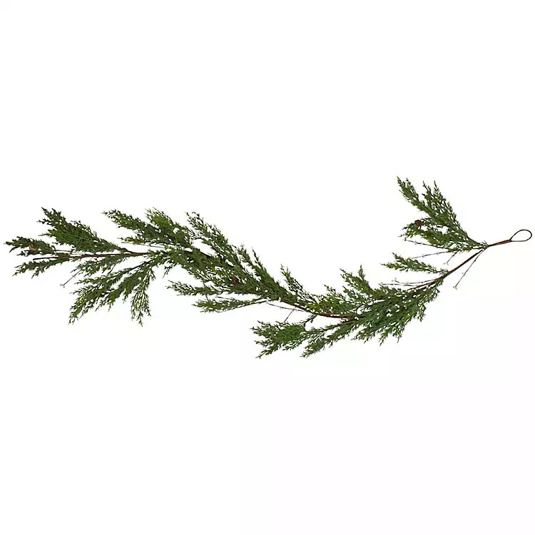 White Berry Cypress Branch Garland, 72 in. | Kirklands