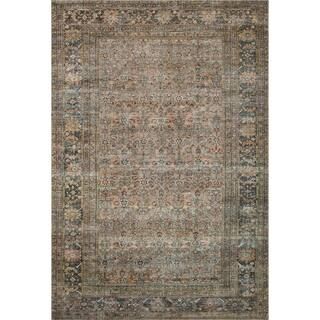 Adrian Terracotta/Multi 8'-6" x 11'-6" Oriental Printed Polyester Pile Area Rug | The Home Depot