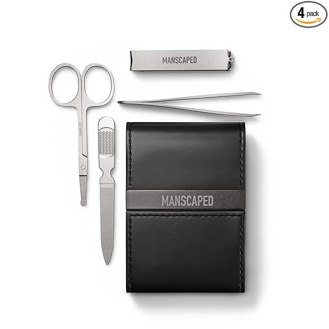 MANSCAPED® Shears 2.0 Tempered Stainless Steel Men's Nail Kit, Fingernail Clippers, Safety Sciss... | Amazon (US)