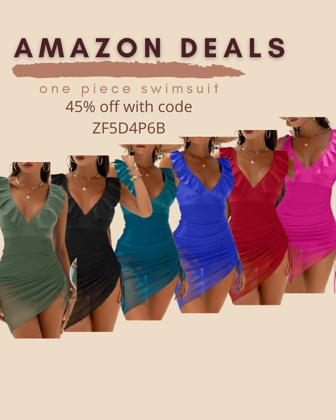 $15 ends 3/13

Amazon fashion
Amazon deals
Amazon swim
One piece swimsuit 
Modest swimsuit 
Mom swimsuit 

#LTKSwim #LTKSaleAlert