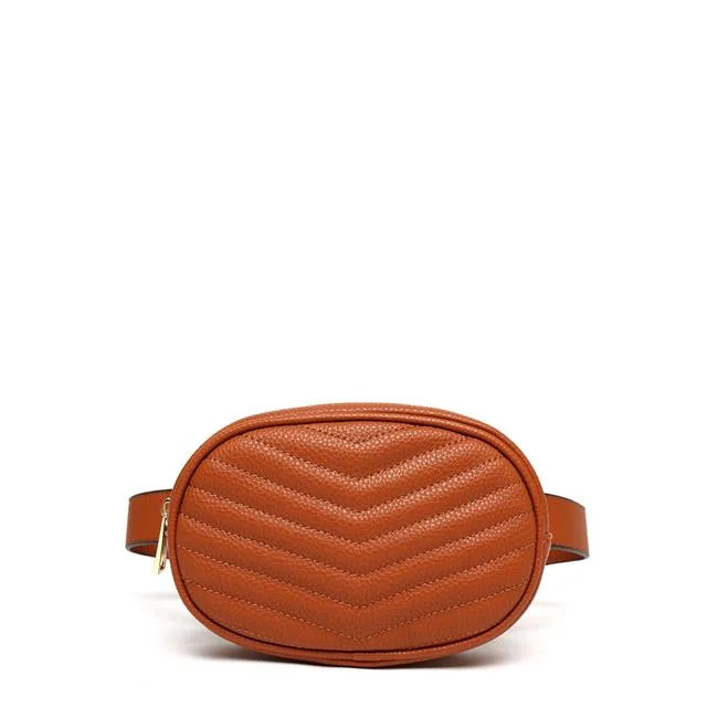 MKF Collection Women's Fatima Quilted Chevron Women’s Belt Bag by Mia K. - Walmart.com | Walmart (US)