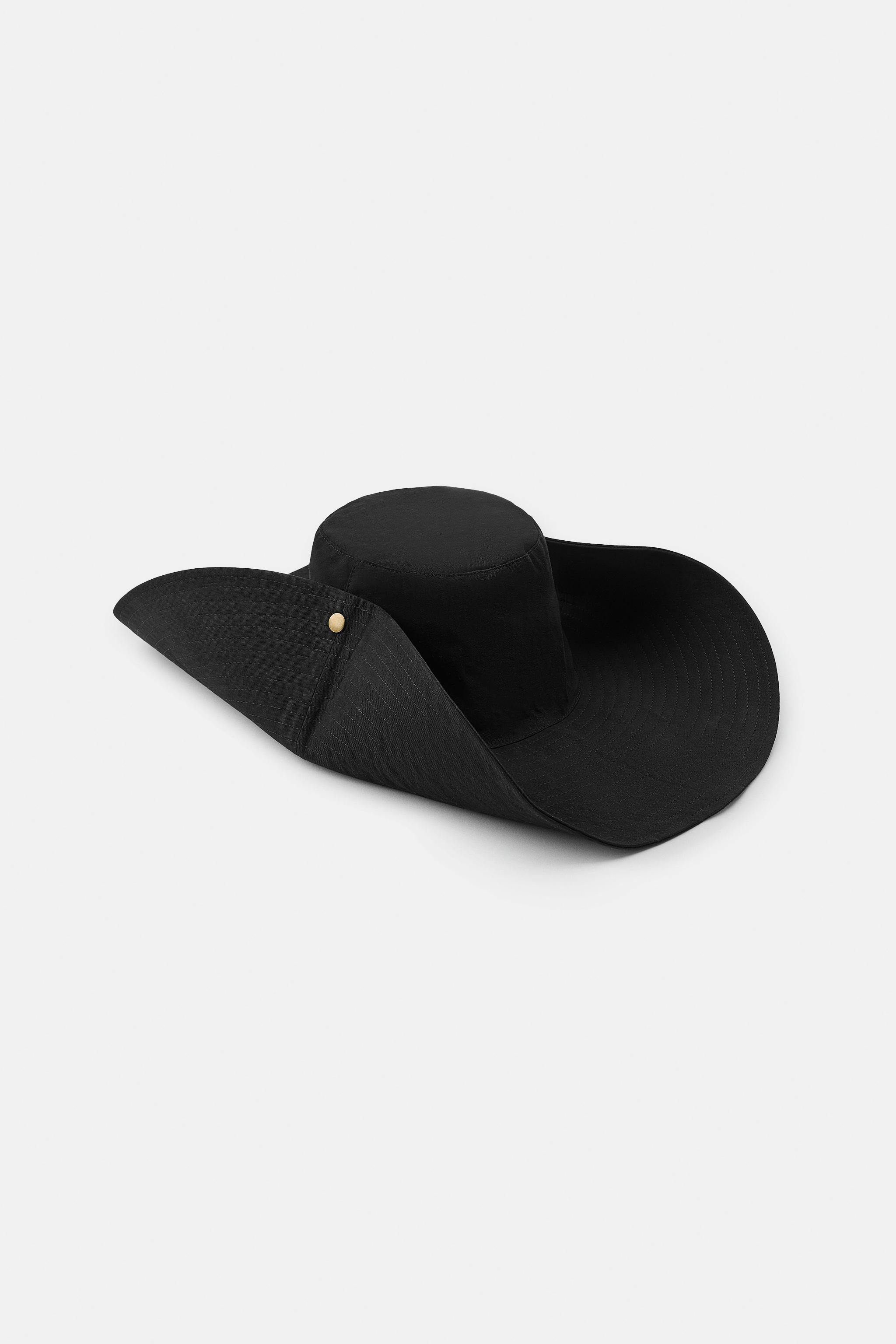 MAXI BRIM TWILL HAT | Zara US