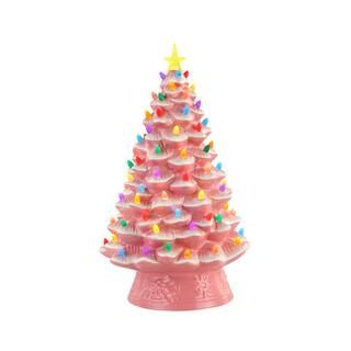 18" Pink Lit Nostalgic Christmas Tree By Mr. Christmas | Michaels® | Michaels Stores