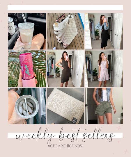 This week’s best sellers!!!

Glass tumbler, checkered tote, black dress, alani drink, green dress, pink and white striped dress, dual tumbler, kitchen mat, green shorts



#LTKTravel #LTKHome